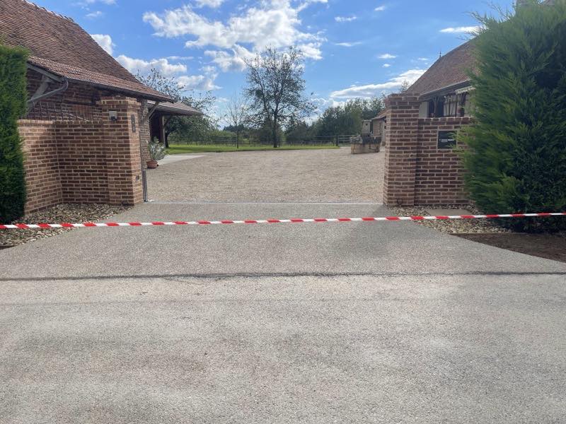 Maçonnerie de portail en brique pleine à l'ancienne Louhans 71